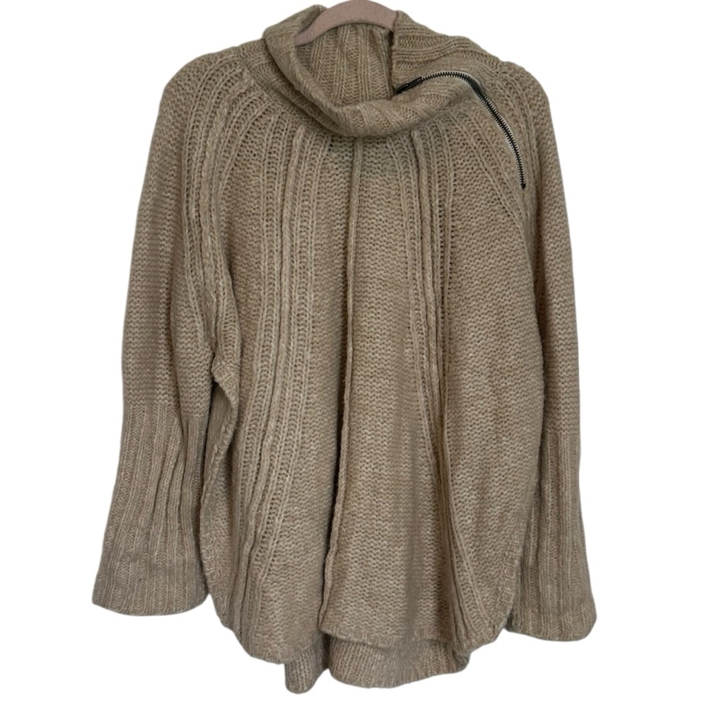 Free People Zip Split Pullover Sweater